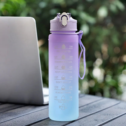 Sports Water Bottle with Time Marker
