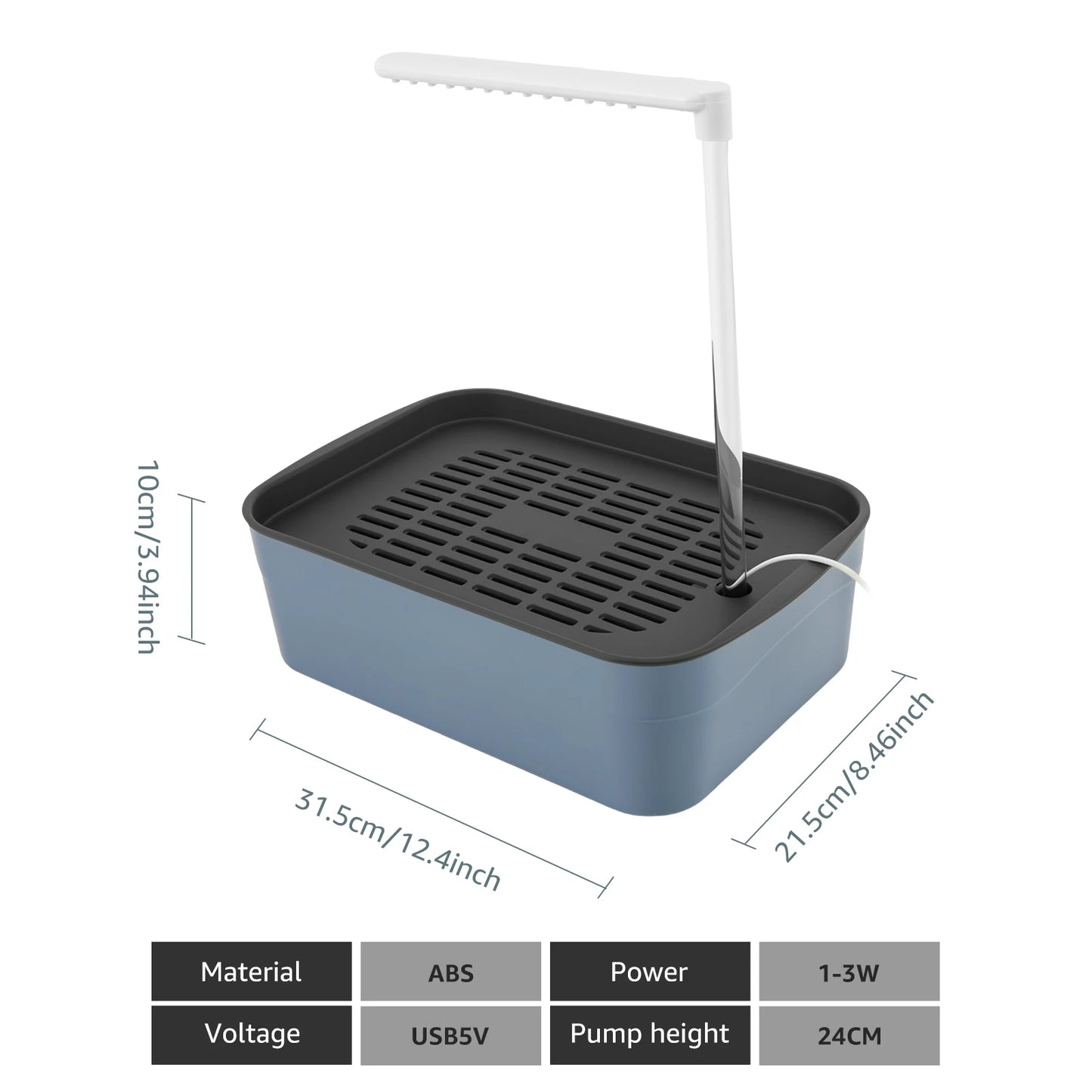 Automatic Bird Bath with Circulating Water Fountain