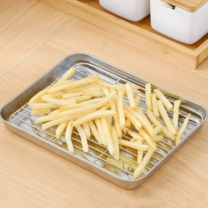 Willstar Baking Sheet Pan & Cooling Rack Set for Oven Cooking