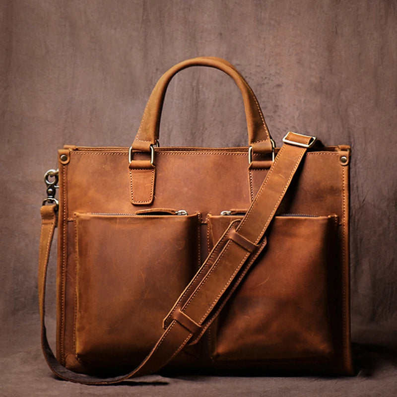 Genuine Leather Executive Briefcase