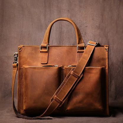 Genuine Leather Executive Briefcase