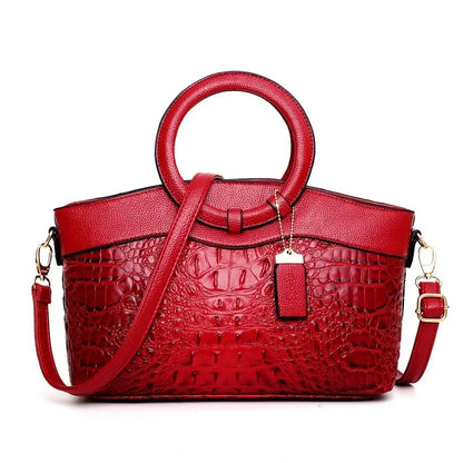 Women’s Crocodile-Embossed Tote & Shoulder Bag