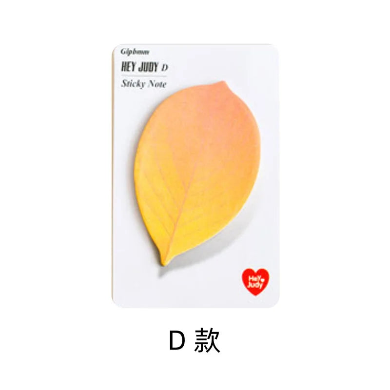 Leaf-Shaped Sticky Memo Notes