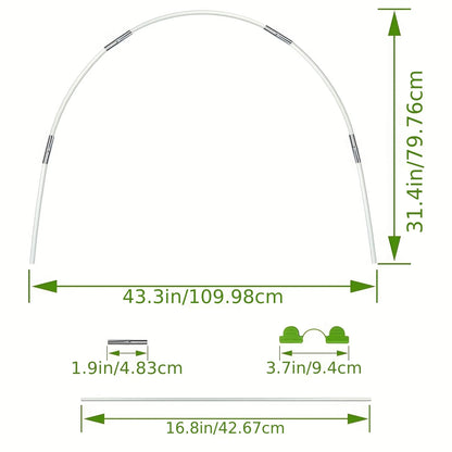 Fiberglass Greenhouse Hoop Support Kit
