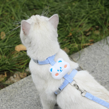 Breathable Adjustable Dog & Cat Harness with Leash Set