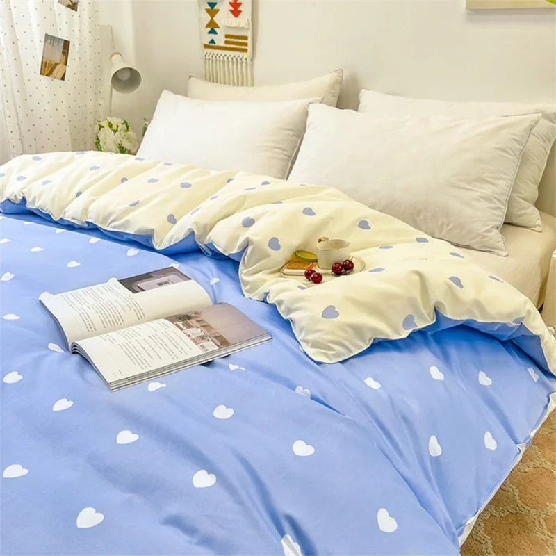 Nordic Heart Printed Duvet Cover