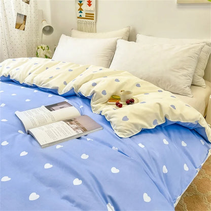 Nordic Heart Printed Duvet Cover