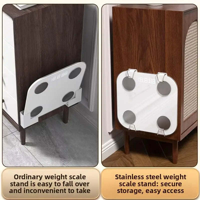 Wall-Mounted Weight Scale Storage Rack