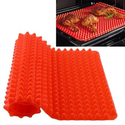 Silicone Pyramid Baking Mat for Oven, BBQ & Pizza