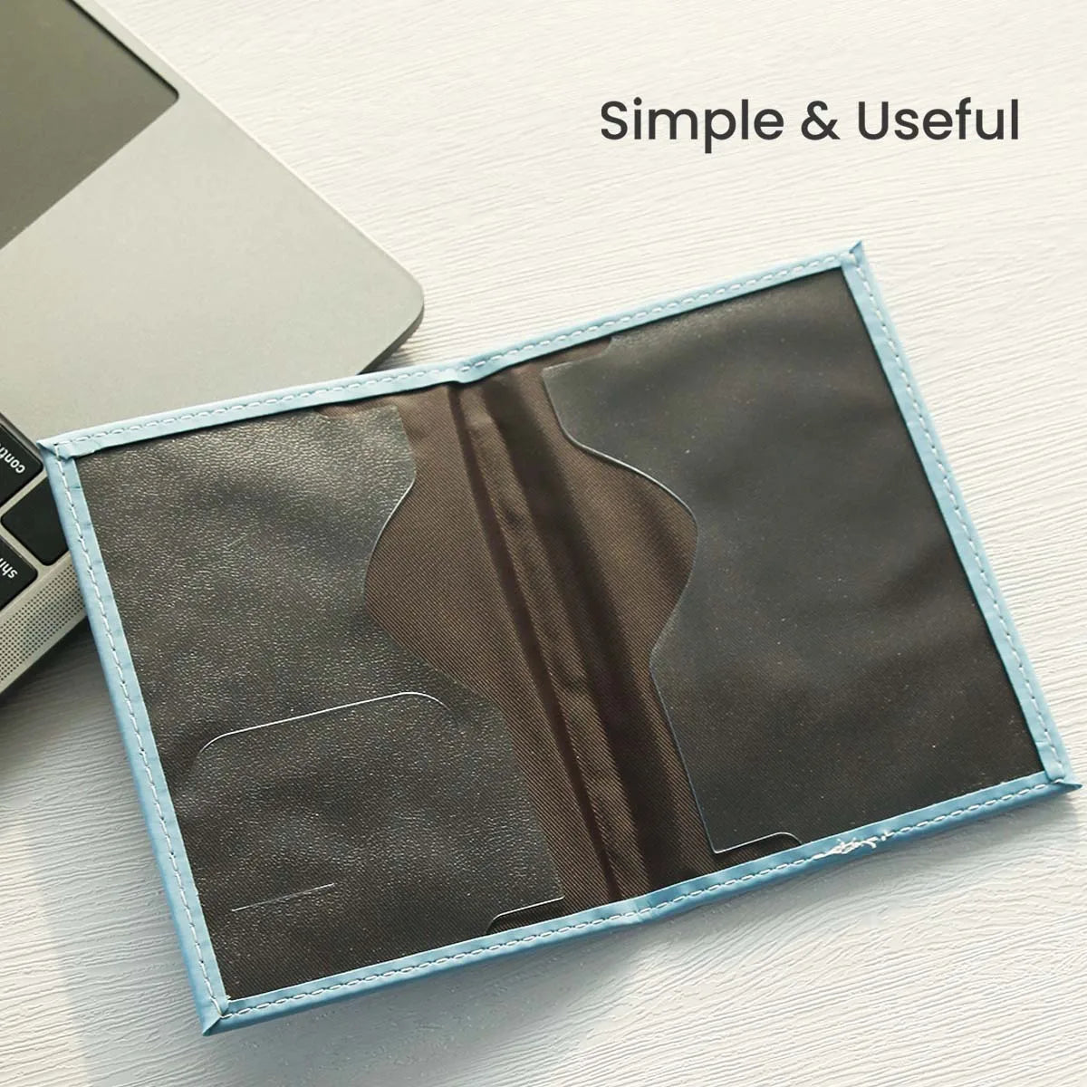 World Map PU Leather Passport Holder