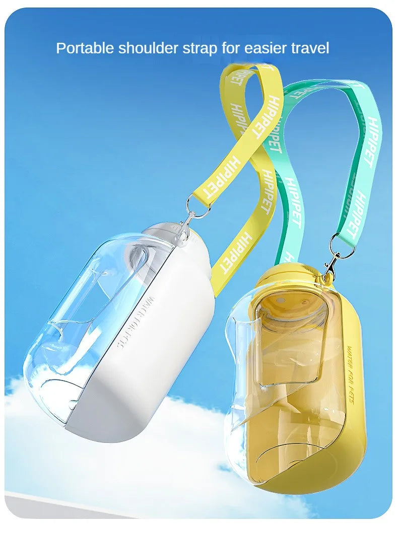 2-in-1 Portable Dog Water Bottle & Food Container