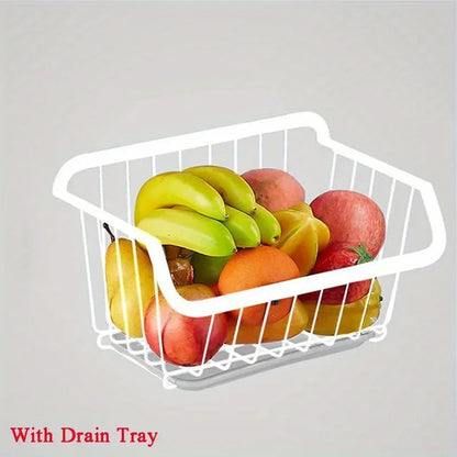 Stainless Steel Wall-Mounted Kitchen Storage Basket