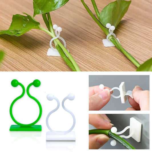 Self-Adhesive Plant Climbing Wall Clips for Vines & Cable Management
