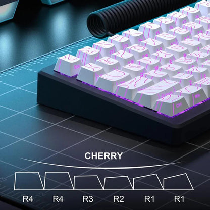 Topographic 4.0 Shine-Through PBT Keycap Set – 98 Keys