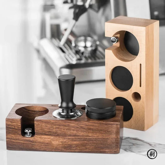 Wooden Coffee Tamper Station