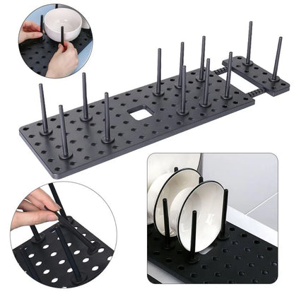 Adjustable Drawer Dish Drying Rack