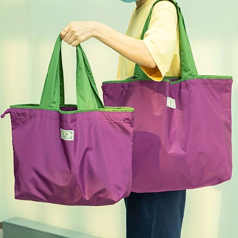 Foldable Drawstring Shopping Tote Bag
