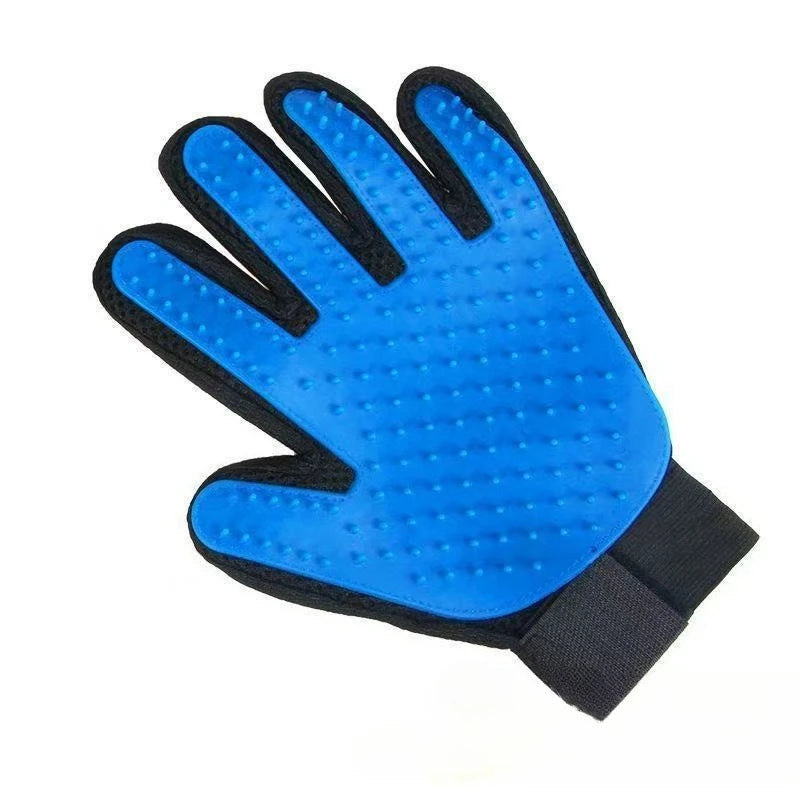 2-in-1 Pet Grooming Glove & De-Shedding Brush