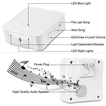 Solar Powered Wireless Doorbell Kit