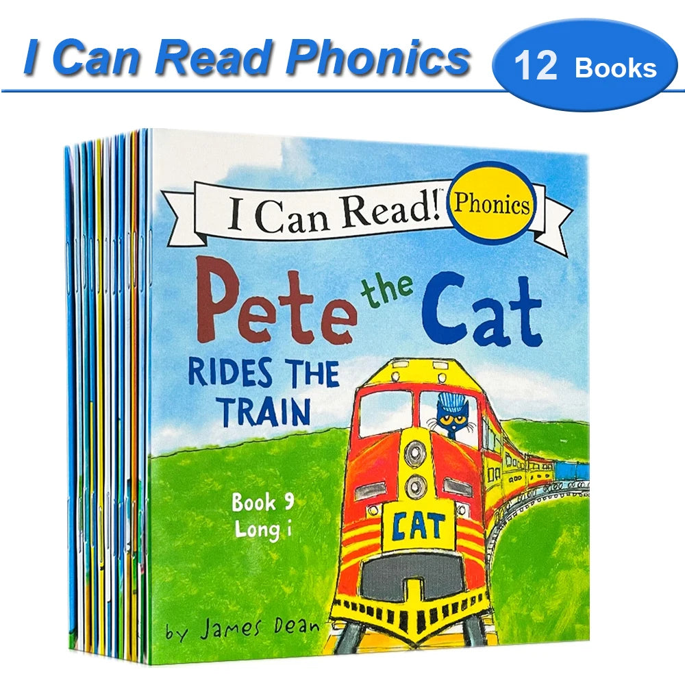 12 Books Set I Can Read Phonics English Picture Books