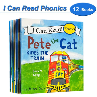 12 Books Set I Can Read Phonics English Picture Books
