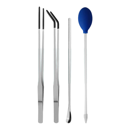 Stainless Steel Reptile Feeding Tweezers Set