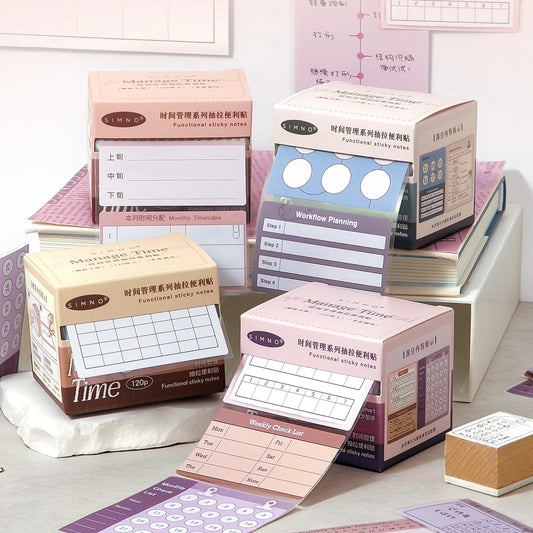 Morandi Time Management Sticky Notes Planner Set