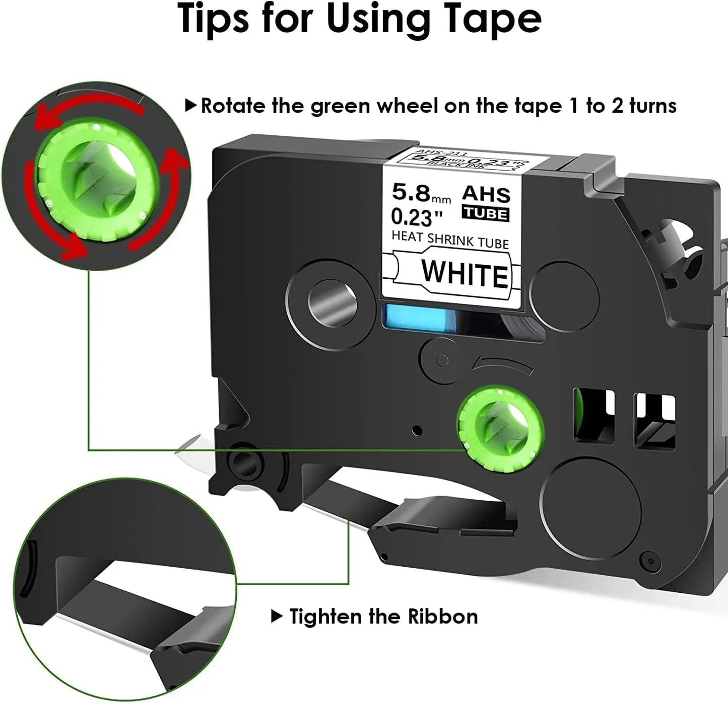 Brother Compatible Heat Shrink Label Tube