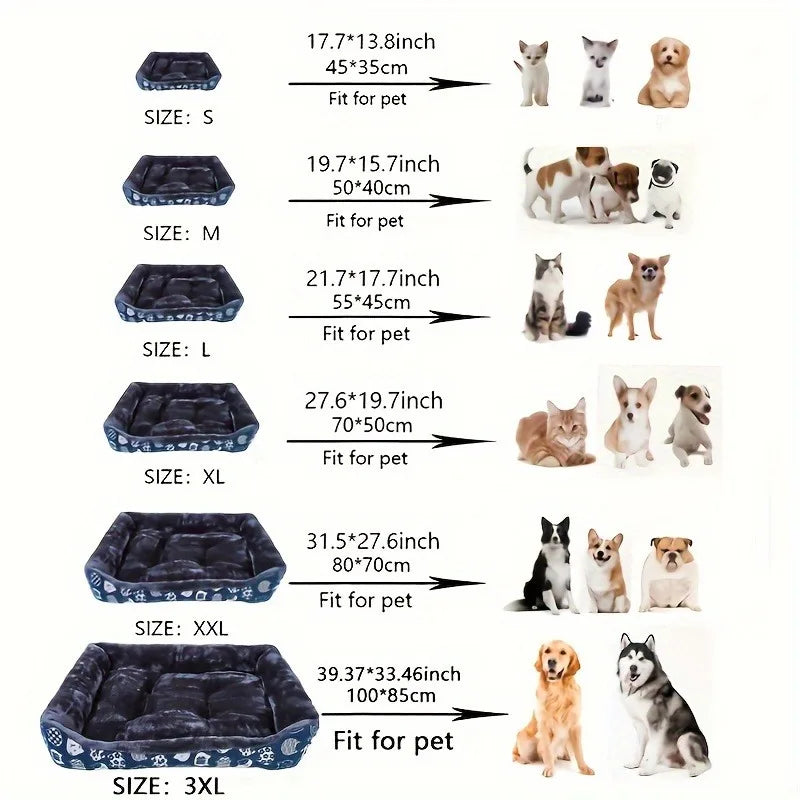 Plush Orthopedic Pet Sofa Bed