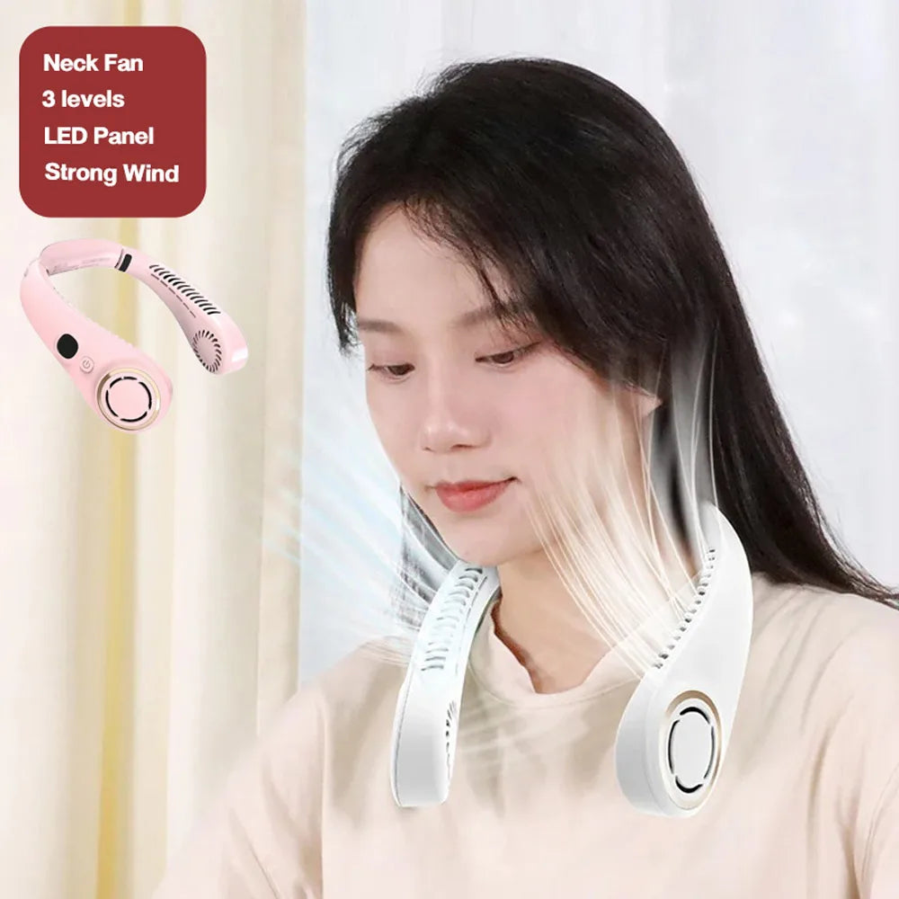 Mini Bladeless Rechargeable Neck Fan