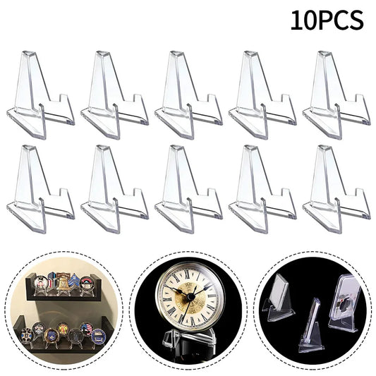 Transparent Acrylic Coin Display Stand Set
