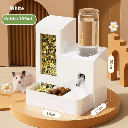 2-in-1 Automatic Hamster Feeder & Water Dispenser