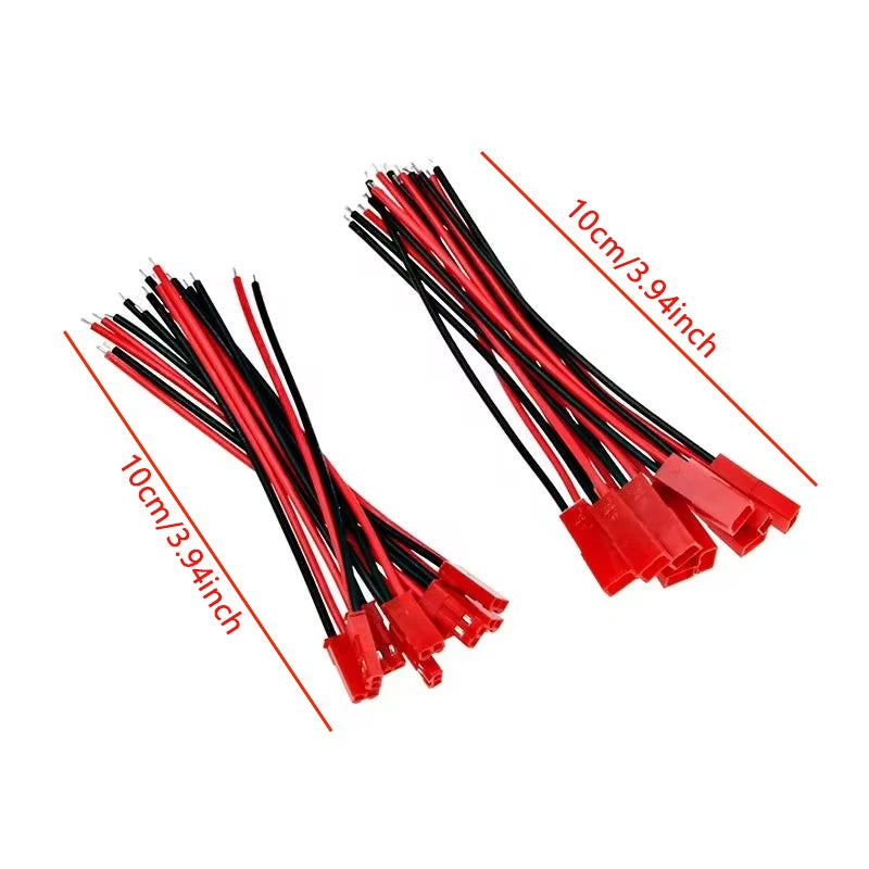 JST 2-Pin Male & Female Connector Plug Cable Set