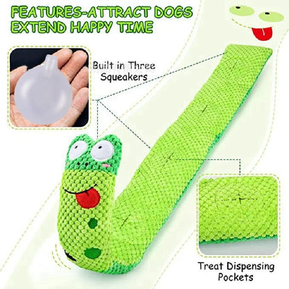 Interactive Snail Dog Puzzle Feeder Toy
