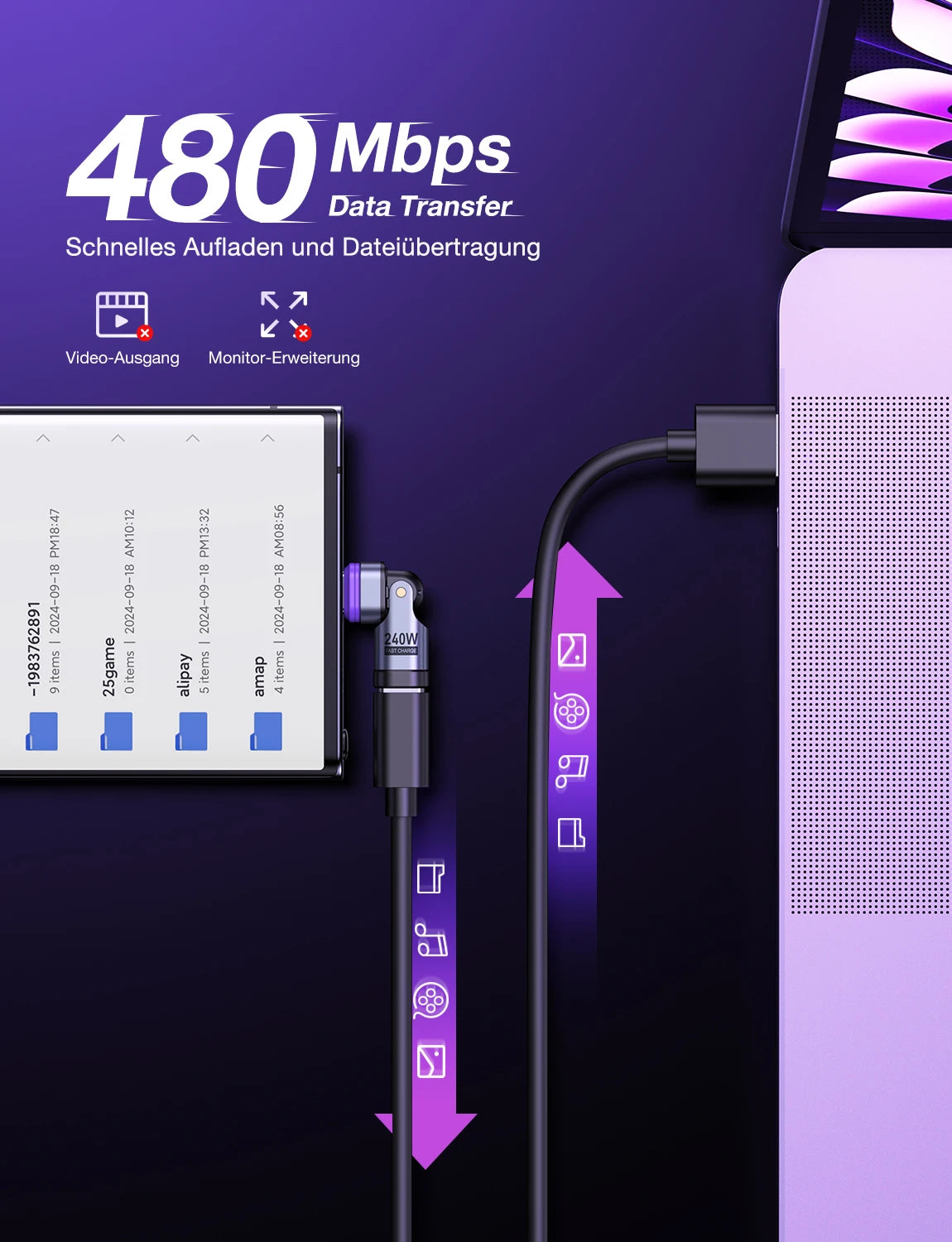 240W Magnetic USB-C Charging Adapter