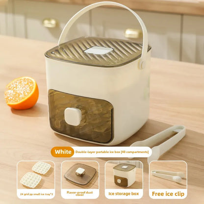 Double Layer Large Capacity Ice Cube Mold Maker Machine