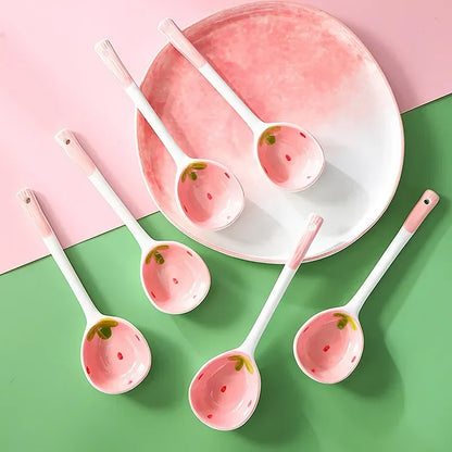 Strawberry Ceramic Spoon