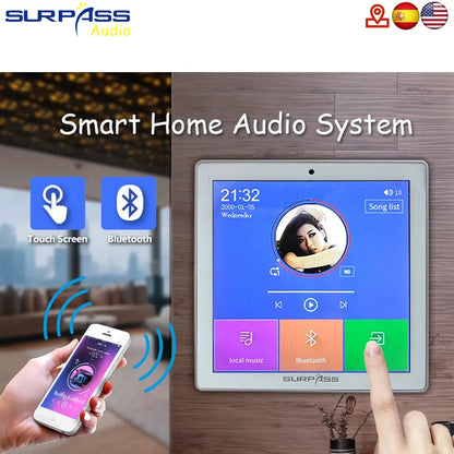 Smart Home Audio 2/4 Channel Wireless Bluetooth Touch Screen