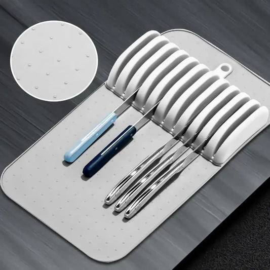 Soft-Grip 5/11-Slot Kitchen Drawer Knife Organizer