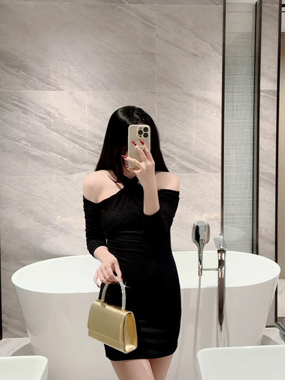Gold Minaudière Evening Bag