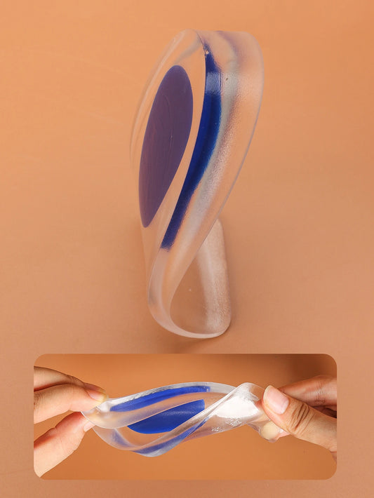 Silicone Gel Heel Cups for Pain Relief & Shock Absorption