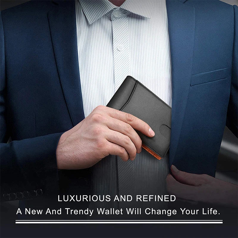 Blocking Slim Leather Wallet