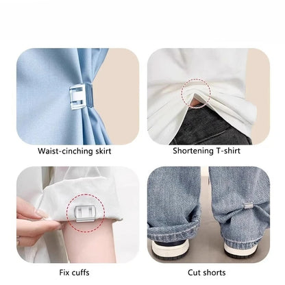 No-Sew Trouser Length Adjustment Clips – U-Shape Pant Hem Clips