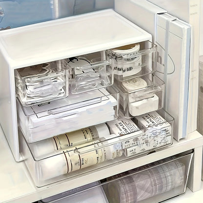 Desktop Organizer with 6 Drawers Storage Container