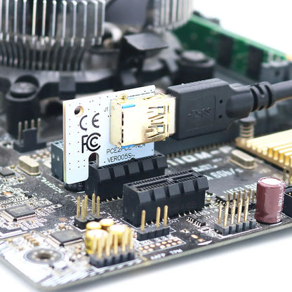 PCIe x16 GPU Riser Card with USB 3.0 Cable