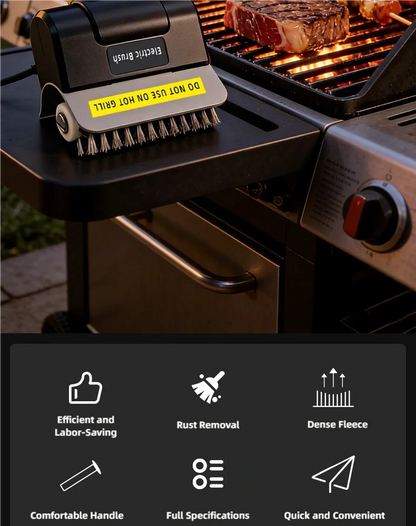 Rechargeable Electric BBQ Grill Cleaning Brush