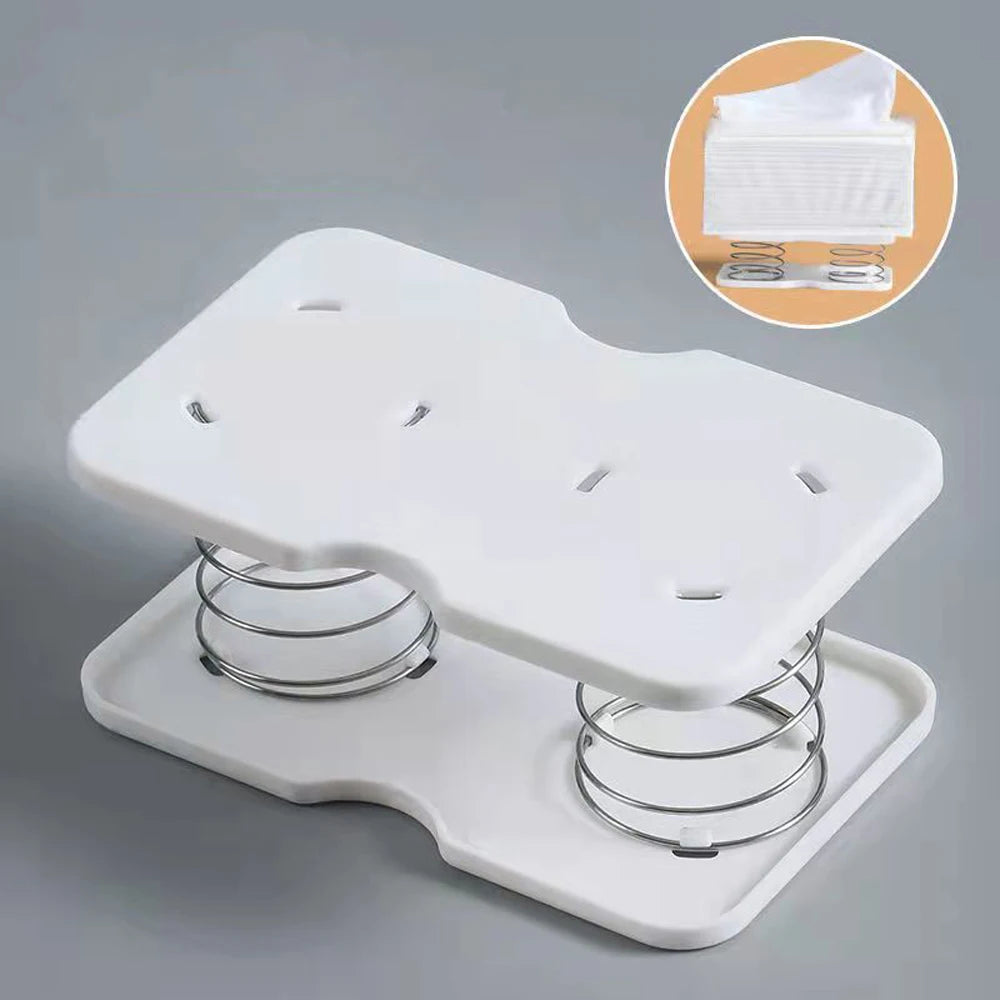 Spring-Loaded Tissue Box Holder