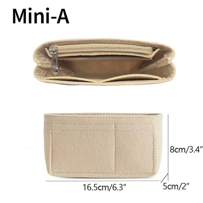 Mini Tote Bag Organizer Insert