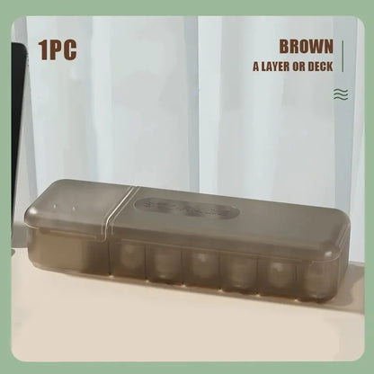 Cable Storage Box with Compartments Organizer