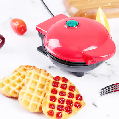 Compact Electric Heart-Shaped Waffle Maker
